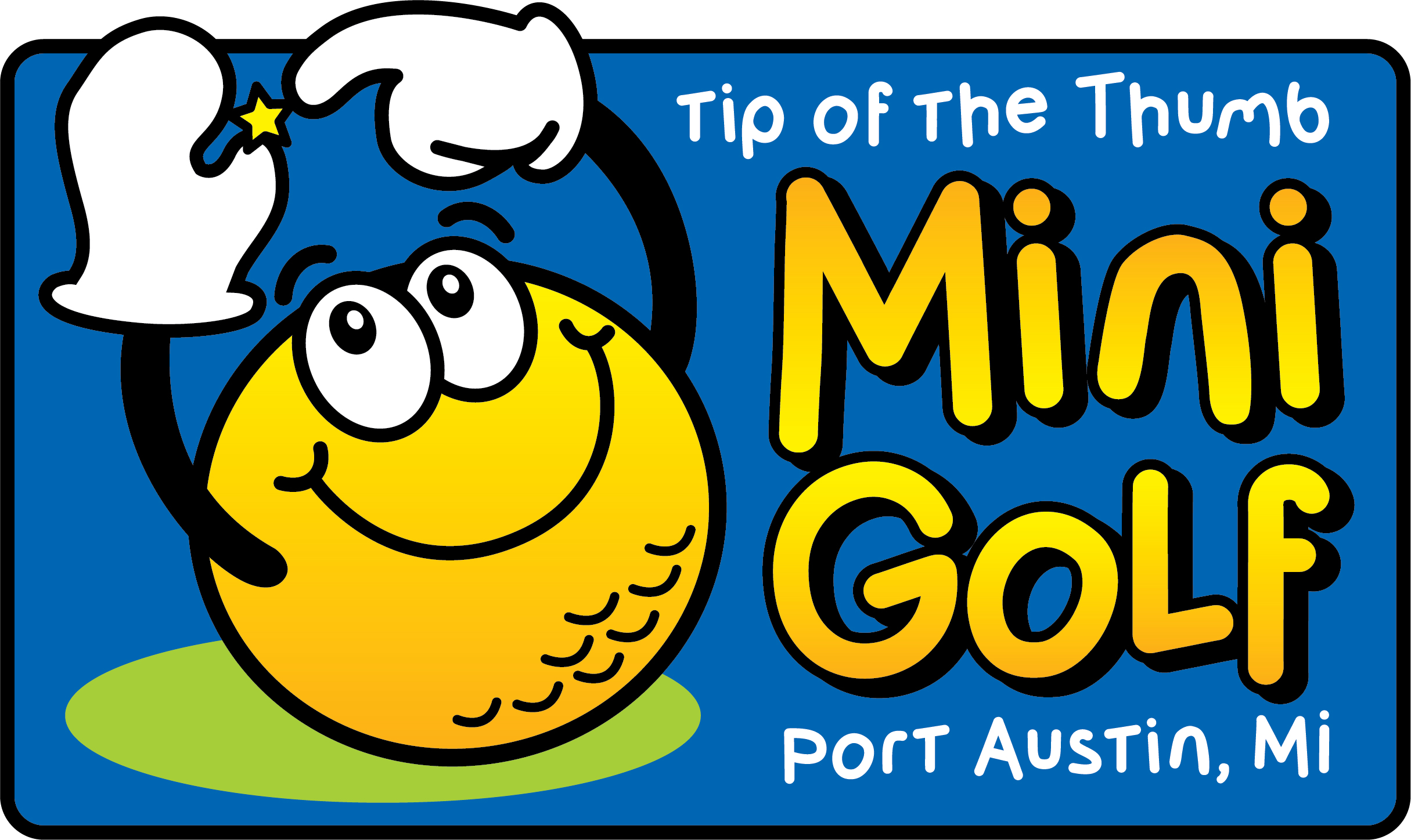 Tip of the Thumb Mini Golf Logo